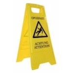 Waarschuwingsbord meer-talig