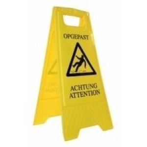 Waarschuwingsbord meer-talig